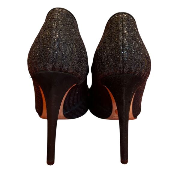 DOLCE & GABBANA Black Stilettos Heel D'orsay Pump Shoes Women's Size EU 35, US 5 - Picture 5 of 11